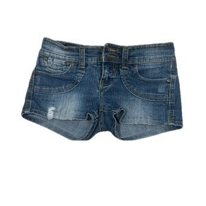 Ultra low rise micro mini shorts